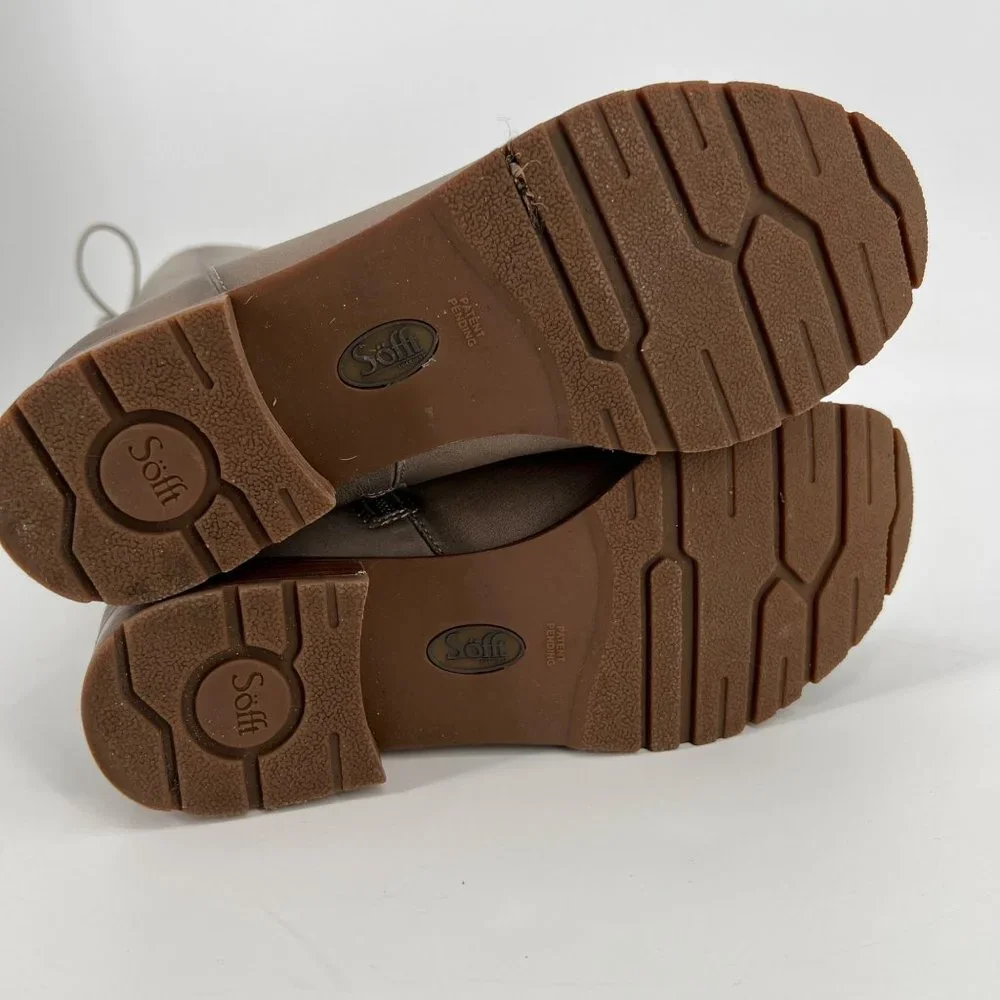 Sofft Women's Lace Up Boots - Taupe - Picture 8 of 11
